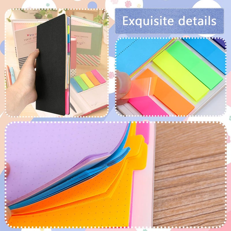 JIURUN Sticky Notes Set Tabs, 410 Pack, Divider Sticky Notes Office Supplies, Planner Sticky Notes, Sticky Note Dividers Tabs Back to School Supplies - Image 5