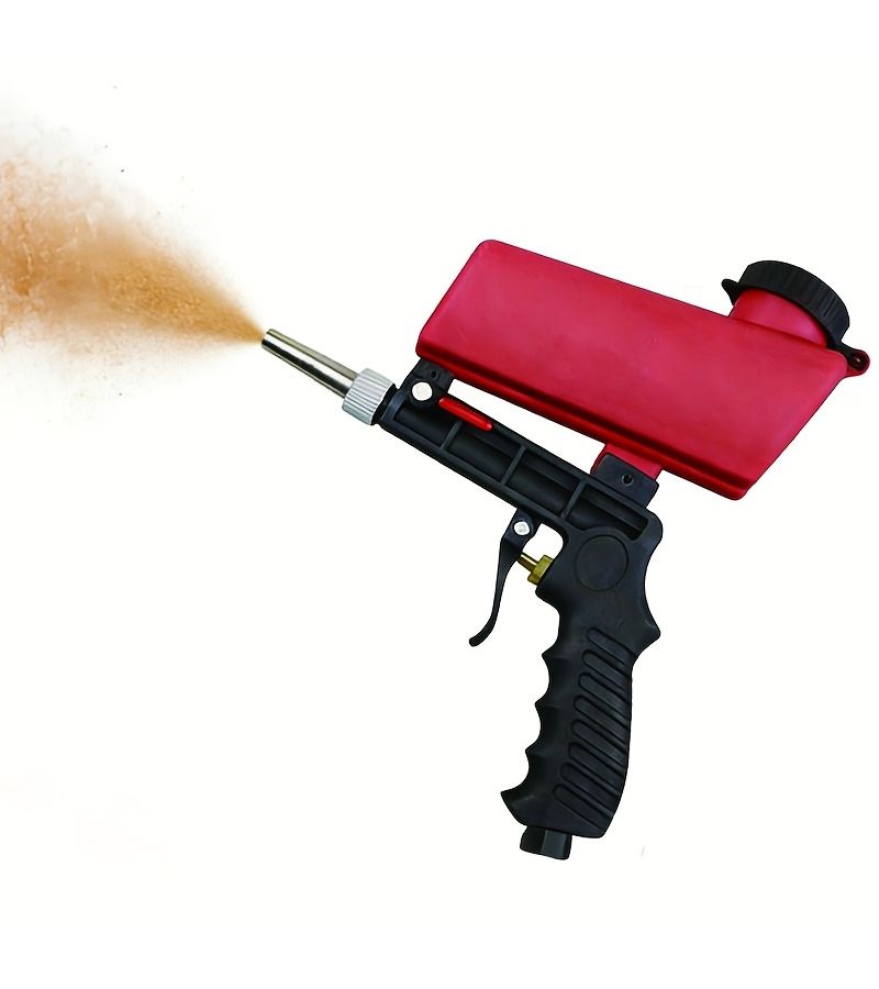 90PSI Adjustable Pneumatic Sandblaster Portable With Non Slip Grip Gravity Feed 1pc - Image 3