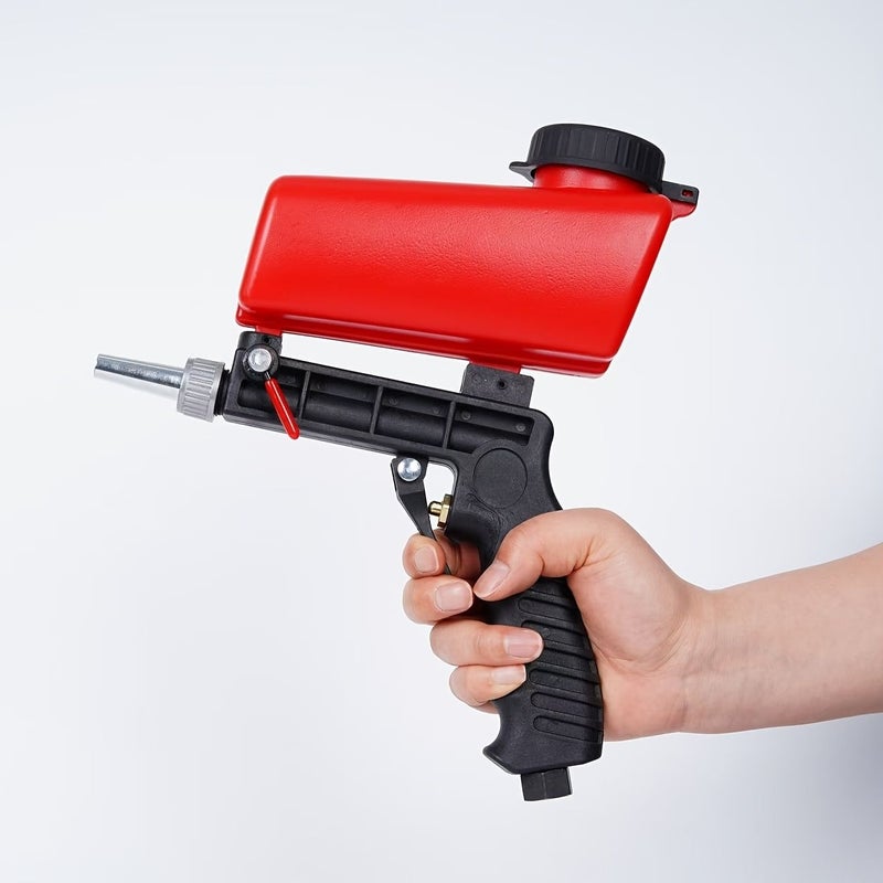 90PSI Adjustable Pneumatic Sandblaster Portable With Non Slip Grip Gravity Feed 1pc - Image 4
