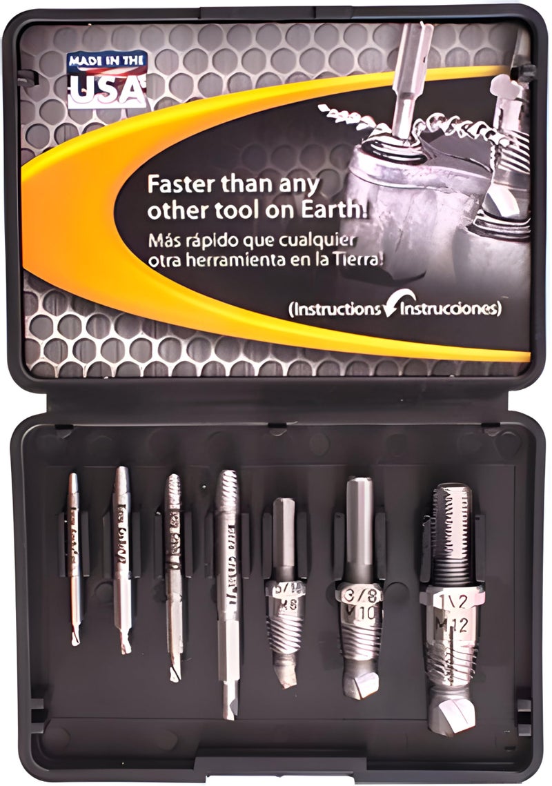 Alden Tools Grabit Select Series 7 Piece Screw & Bolt Extactor Kit - 7017P - Made in The USA - Image 1