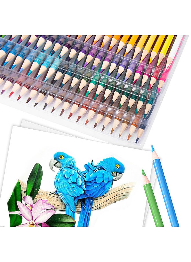 H&B 120 Colored Pencils Pre-Sharpened Color Sketch Pencils Art Supplies Bold 3mm Core with Storage Case  - Image 2