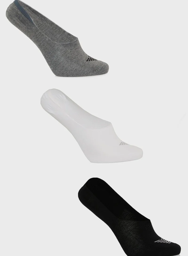 EMPORIO ARMANI 3 Pack Assorted Socks
