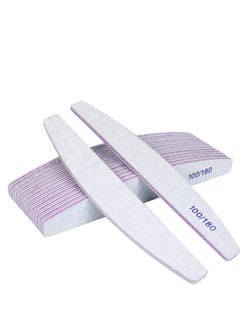 Oasisgalore 10 PCS Nail File (100/180 Grit), Nail Styling Tools for Home and Salon Use  - Image 1