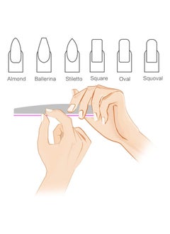 Oasisgalore 10 PCS Nail File (100/180 Grit), Nail Styling Tools for Home and Salon Use  - Image 3
