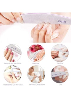 Oasisgalore 10 PCS Nail File (100/180 Grit), Nail Styling Tools for Home and Salon Use  - Image 4