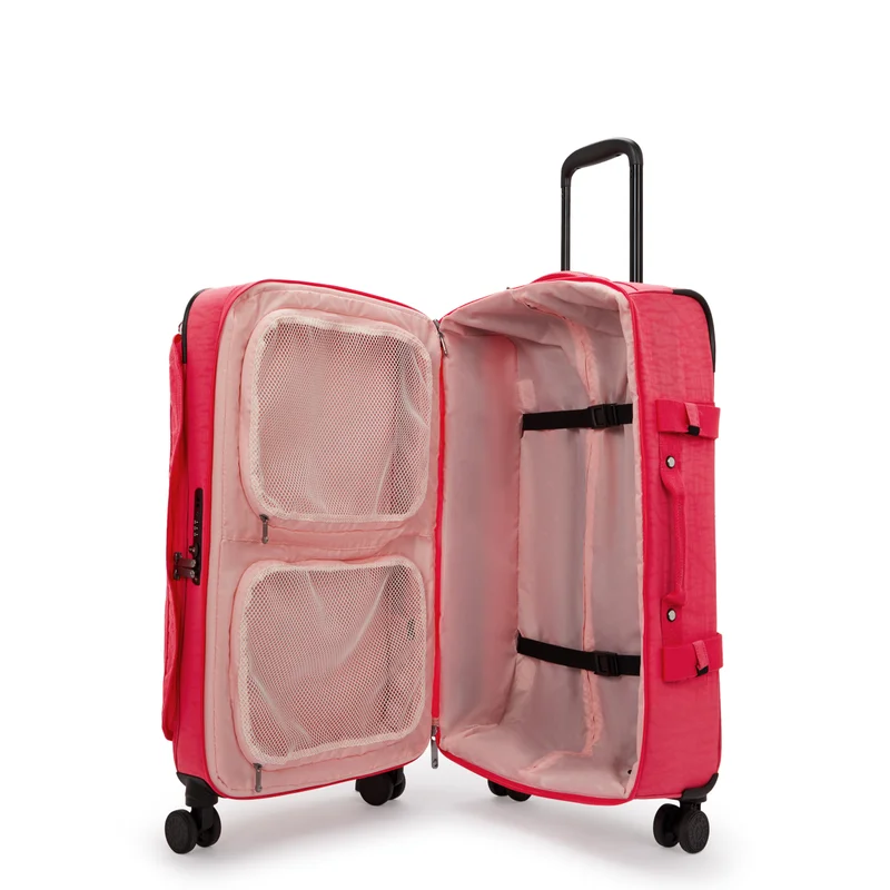kipling Spontaneous Female Medium Wheeled Luggage - Resort Pink