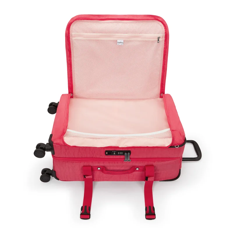 kipling Spontaneous Female Medium Wheeled Luggage - Resort Pink