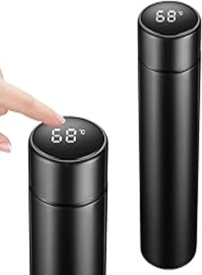 500ml Intelligent Vacuum Insulated Bottle Temperature Display LCD Touch Screen Stainless Steel Vacuum Bottle Travel Mug