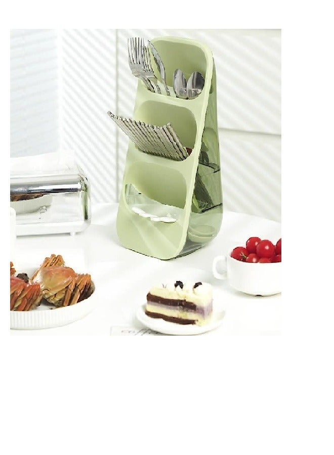 حامل أدوات المطبخ (المعالق – والشوك – والسكاكين – وعيدان تناول الطعام – والكماشات ..) - Image 4