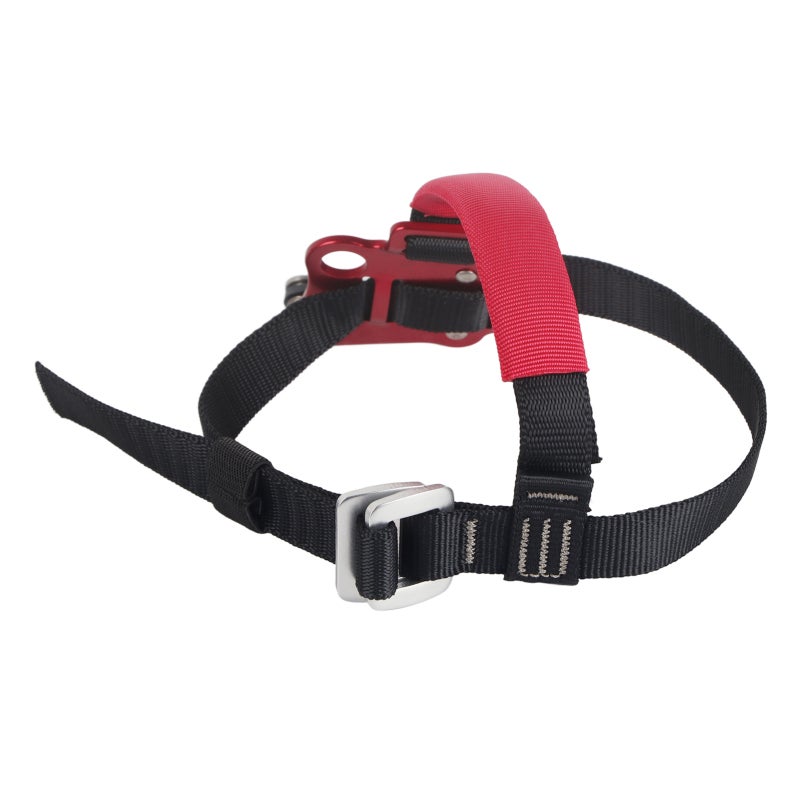 CAMNAL Aviation Aluminum Left Right Foot Outdoor Rock Climbing Mountaineering Foot Ascender Riser Anti Drop Protector Equipment Accessory(Right Foot Riser Red ) - Image 2