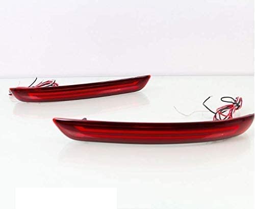 AUTOXYGEN Car Rear Bumper LED DRL_2 Matrix Reflector Light With Scan,Parking, Brake And Running Indicator For Innova crysta (Red, Pack of 2) - Image 2
