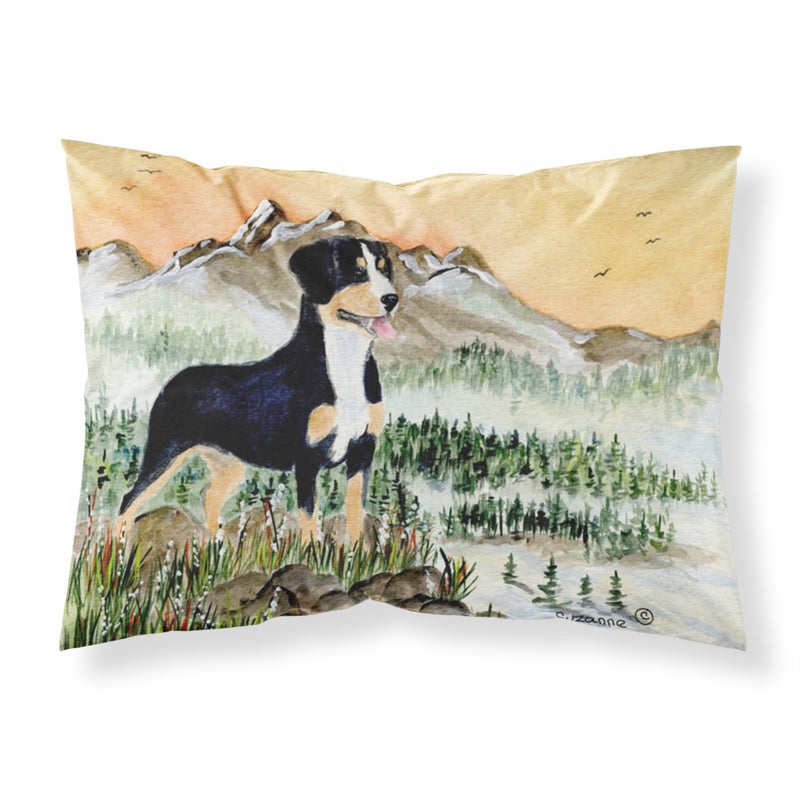 ""كنوز كارولين SS8119 كيس وسادة Entlebucher Mountain Dog نسيج ماص للرطوبة غطاء وسادة قياسي كبير متعدد الألوان""