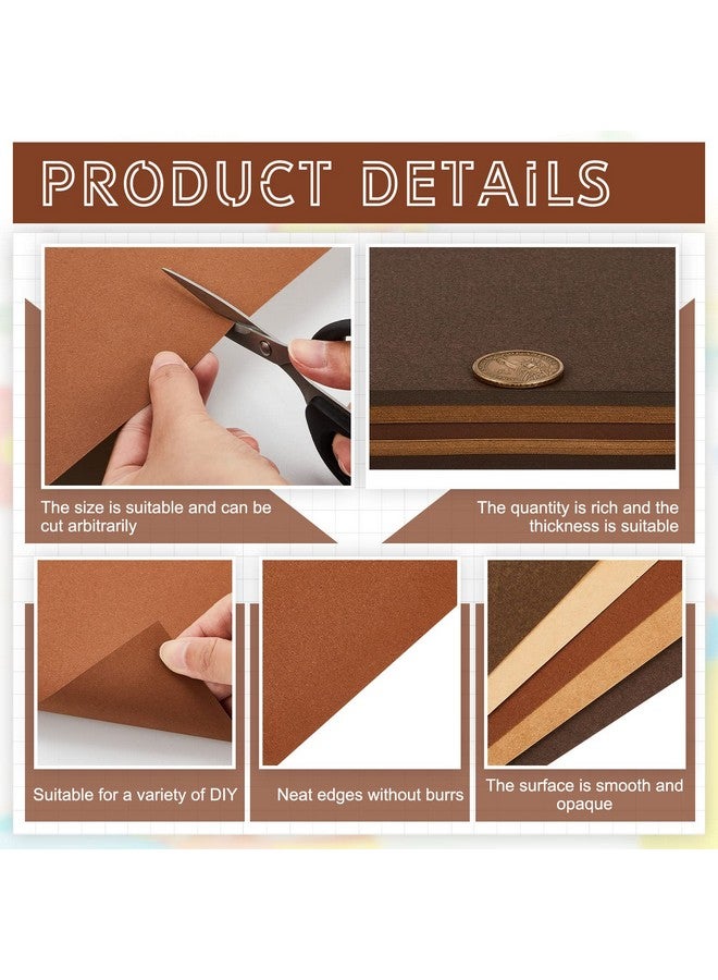 Sinmoe 100 Sheets 5 Shades Cardstock Paper 8.5 X 11 Inches 180Gsm Solid Core Printer Paper For Scrapbooking Diy Arts Crafts Making School Office Home Supplies(Brown Series) - Image 4