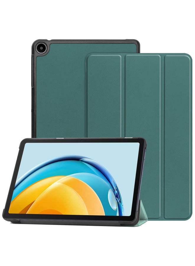 HUAWEI MatePad SE 10.4 Protective Case Solid Color Tri-fold Caster Tablet Protective Case-Color:Orange Color-Applicable Model:Huawei MediaPad T3 8.0