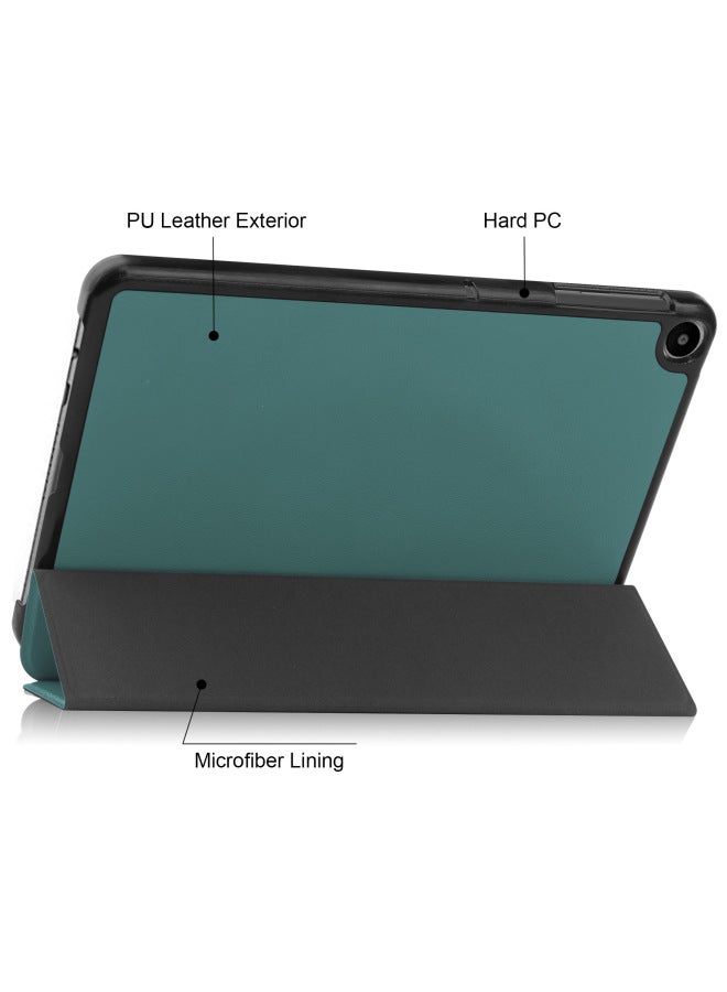 HUAWEI MatePad SE 10.4 Protective Case Solid Color Tri-fold Caster Tablet Protective Case-Color:Orange Color-Applicable Model:Huawei MediaPad T3 8.0