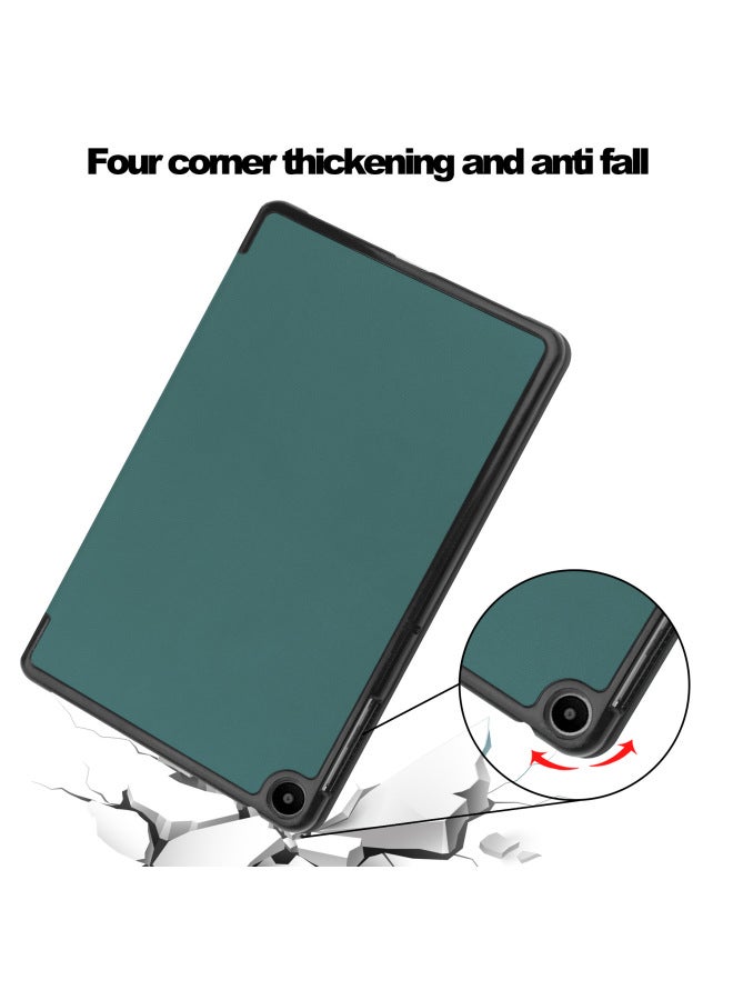 HUAWEI MatePad SE 10.4 Protective Case Solid Color Tri-fold Caster Tablet Protective Case-Color:Orange Color-Applicable Model:Huawei MediaPad T3 8.0