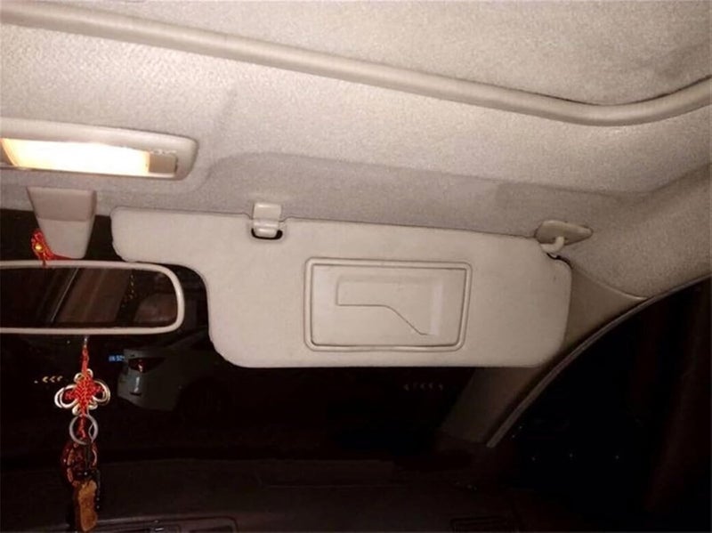 QASULER Beige Sun Visor for Toyota Corolla 2003-2012 - Image 5