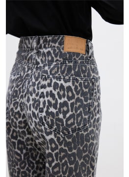 Manuka Patterned Gabardine Trousers Leopard  - Image 5