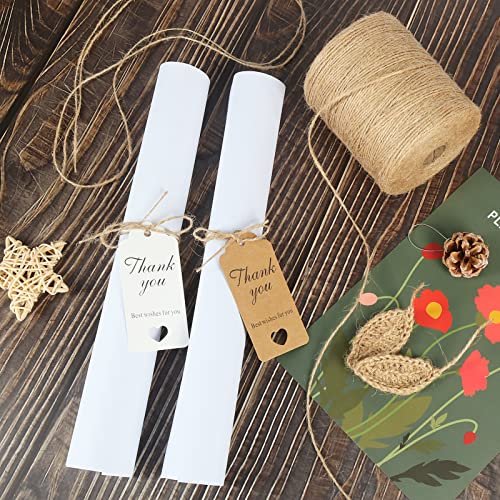 Tenn Well 1500 Feet Natural Jute Twine, 1mm Thin Brown Twine String for Crafts, Crocheting, Gift Wrapping, Gardening and Christmas Decorations - Image 5