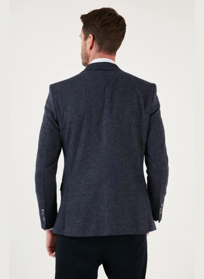 Buratti Buratti 6 Drop Double Slit Fleece Slim Fit Blazer Jacket Men's JACKET 6601030