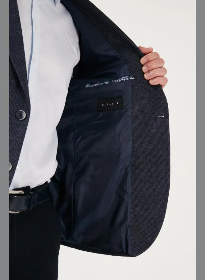 Buratti Buratti 6 Drop Double Slit Fleece Slim Fit Blazer Jacket Men's JACKET 6601030