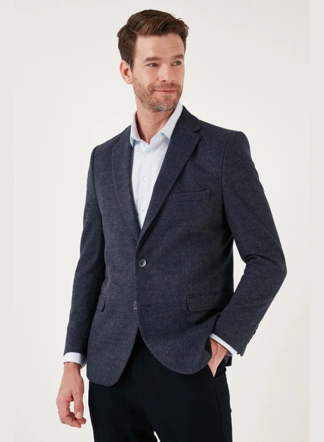 Buratti Buratti 6 Drop Double Slit Fleece Slim Fit Blazer Jacket Men's JACKET 6601030