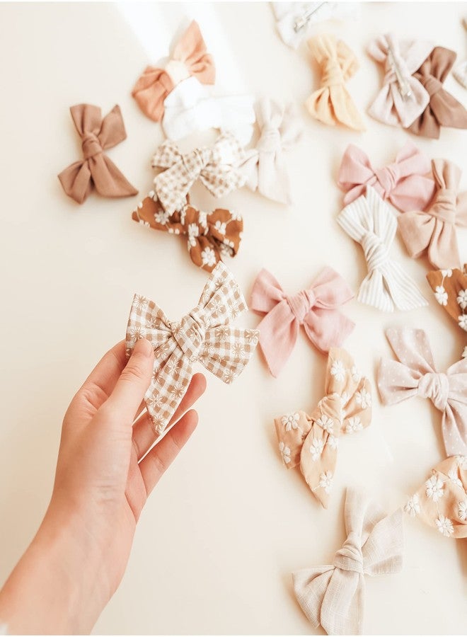 Niceye 24 PACK Baby Girl Hair Clips Set, Hair Bows Barrettes Handmade Accessories Alligator Clip for Babies Infant Toddlers Kids in Pairs - Image 4