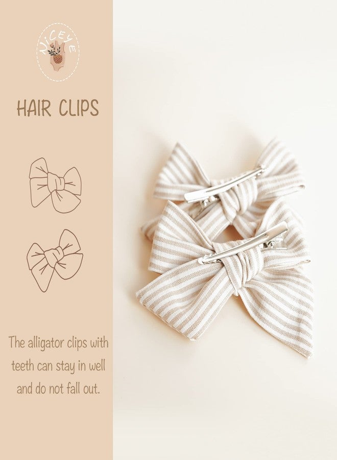 Niceye 24 PACK Baby Girl Hair Clips Set, Hair Bows Barrettes Handmade Accessories Alligator Clip for Babies Infant Toddlers Kids in Pairs - Image 5