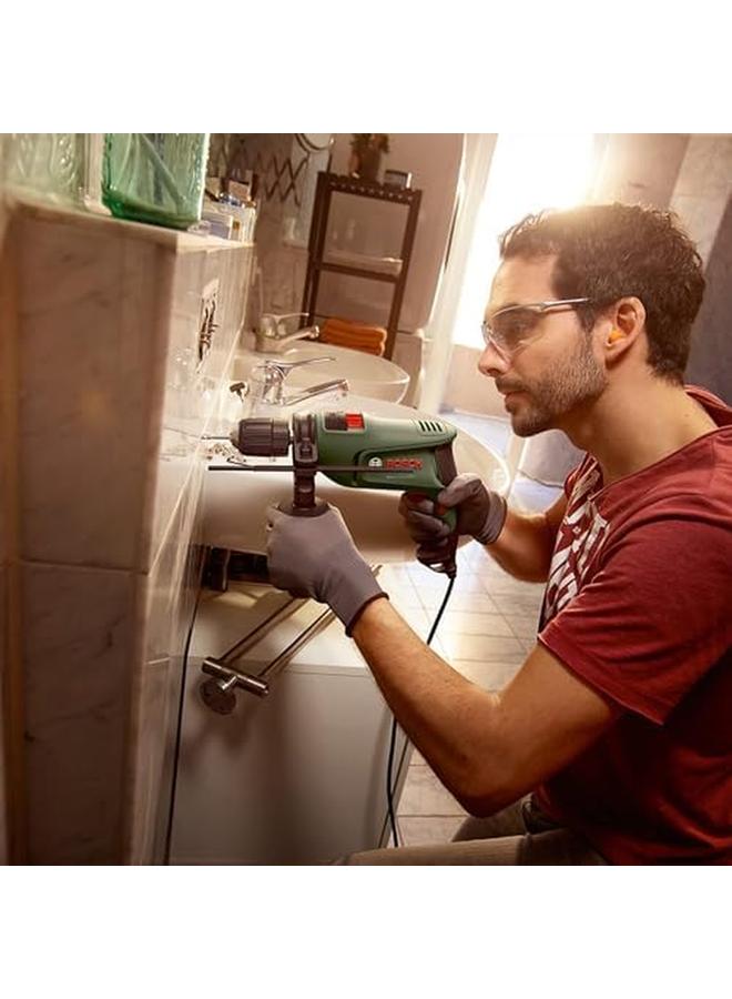 BOSCH Easy Impact 600 Impact Drill Fast And Easy Drill For Electronic Speed Control Trigger Enabled When Drilling Effortless Drilling Inch Up To 12 Mm And Wood Up To 25 Mm Power 600 W - Image 4