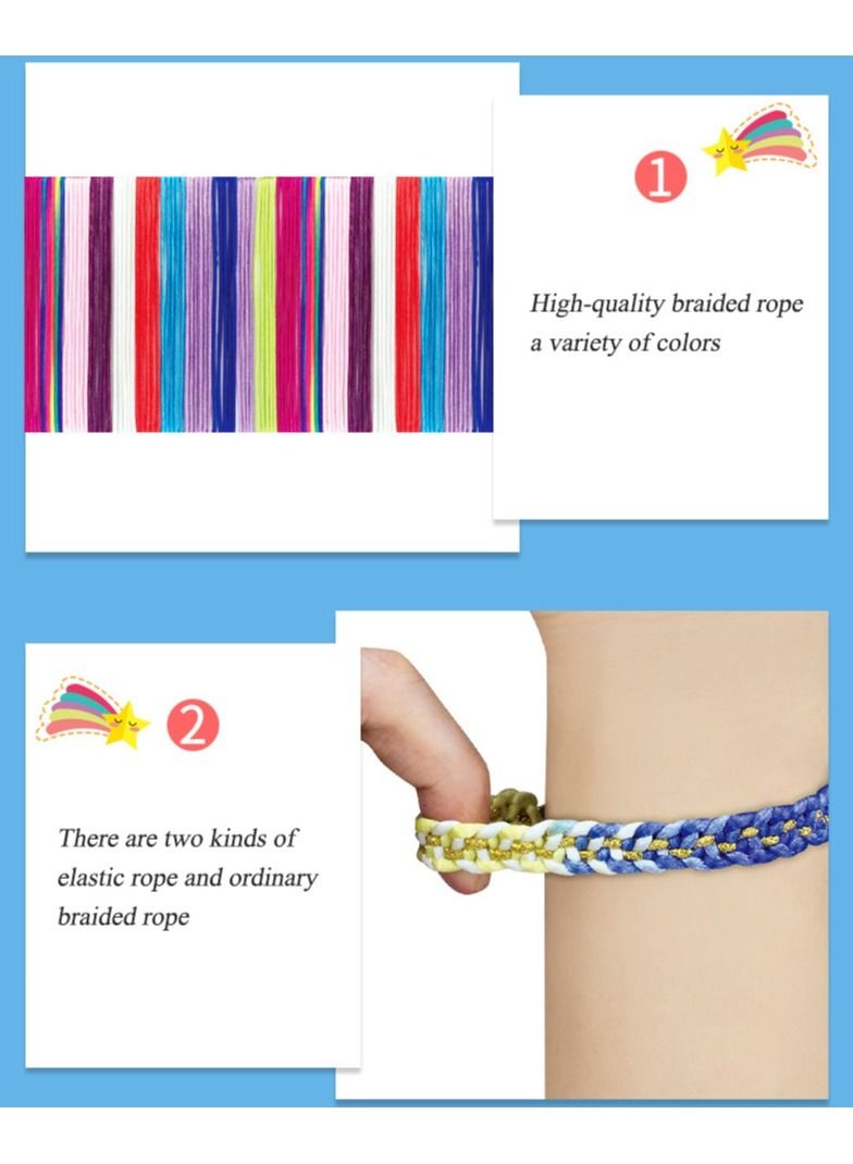 NIBEMINENT braiding bracelet children's handmade DIY woven bracelet woven toy set  - Image 5