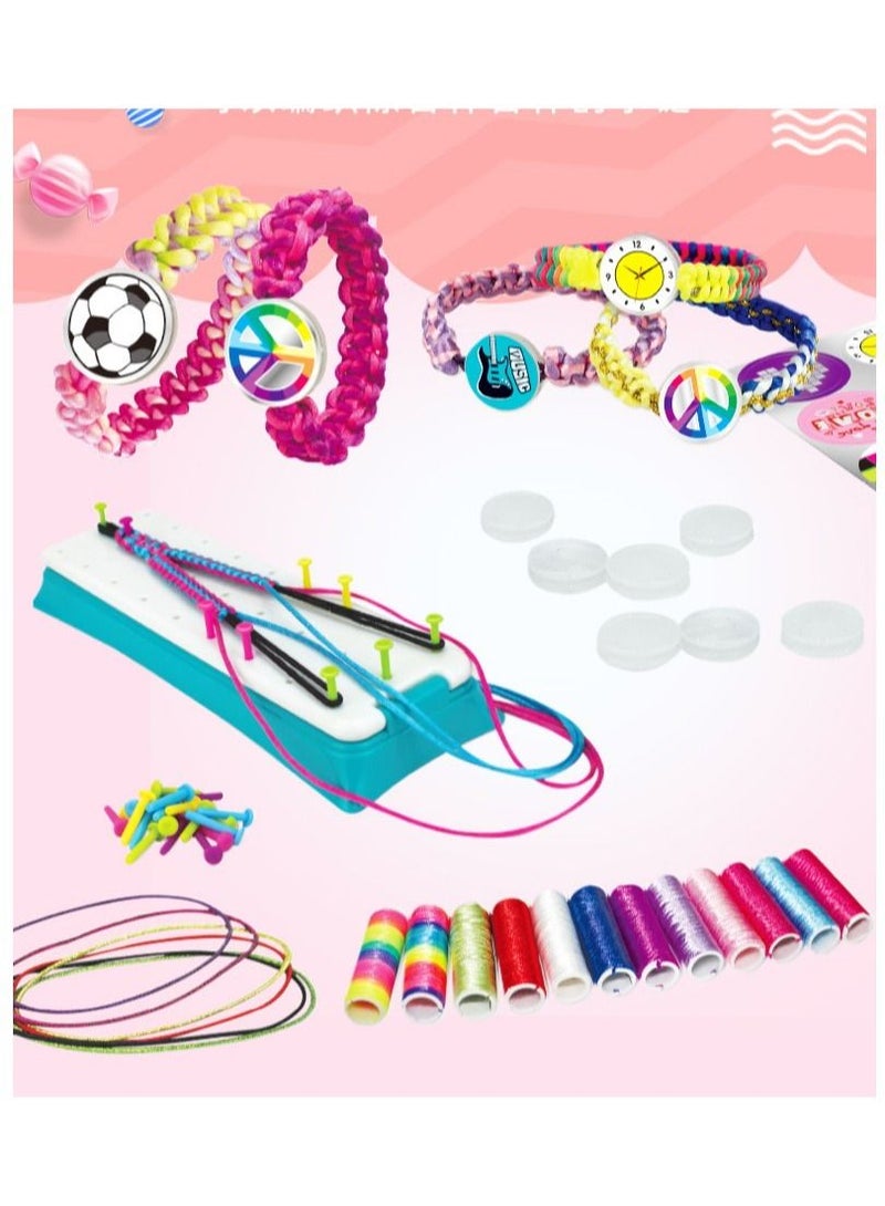 NIBEMINENT braiding bracelet children's handmade DIY woven bracelet woven toy set  - Image 2