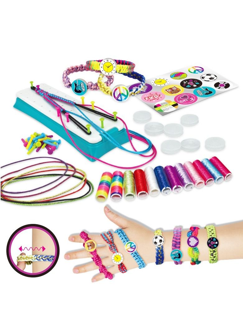 NIBEMINENT braiding bracelet children's handmade DIY woven bracelet woven toy set  - Image 1