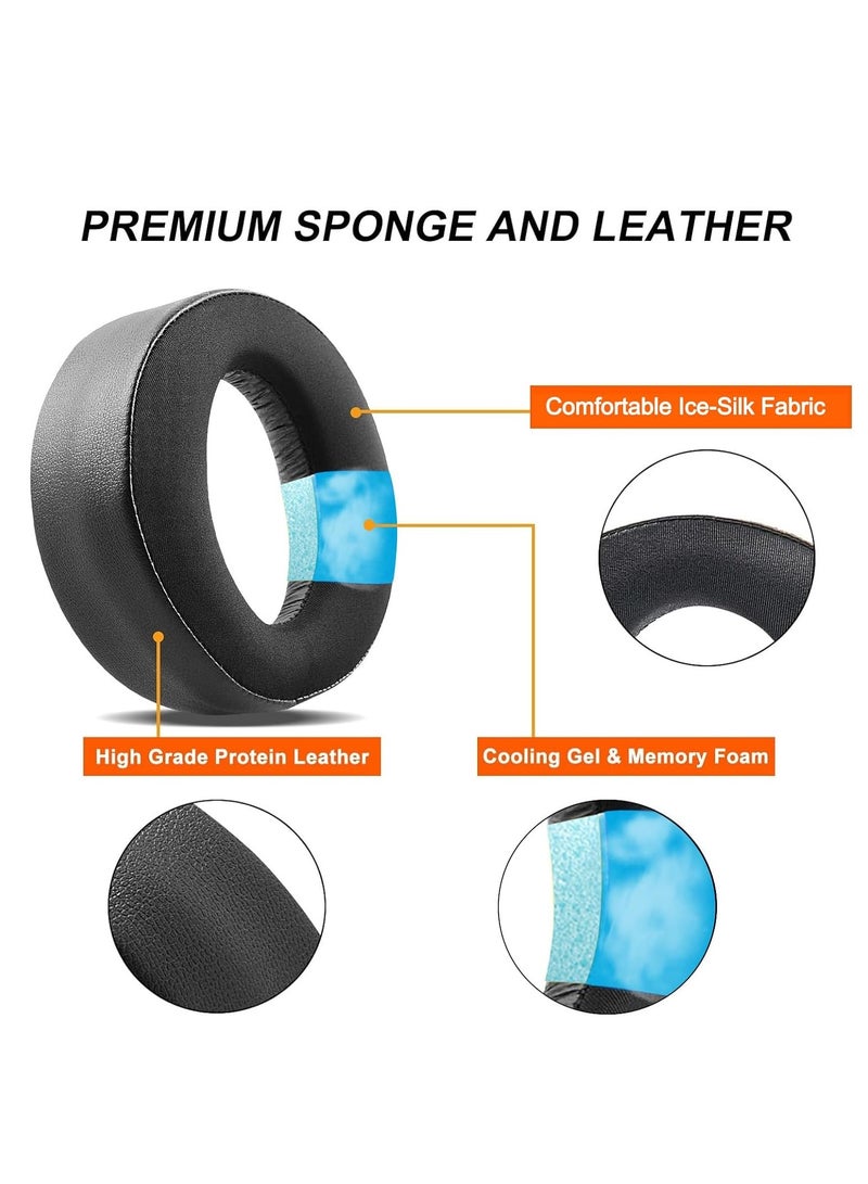 ONLYMAY Cooling-Gel Ear Pads Cushions Replacement for Sony PlayStation 5 PS5 Pulse 3D Wireless Headset, Upgrade Ear Cups Accessories for Sony PS5 ( Black) - Image 2