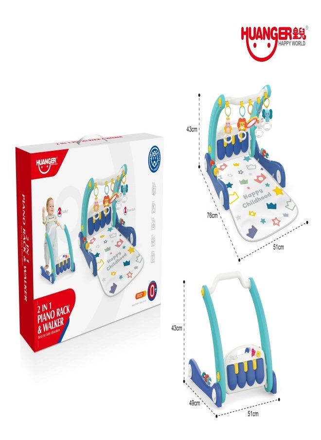 HUANGER - HUANGER - 2 IN 1 PIANO RACK WALKER,W/MUSIC&LIGHT - Image 1