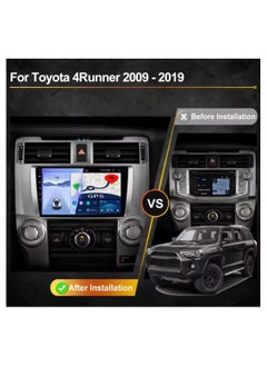 SHEZA STAR Android Car Stereo for Toyota 4Runner 2010-2023 6GB RAM 128GB ROM Support SIM Card, Carplay, Mirror Link Wi-Fi BT, Radio GPS Navigation, 9 Inch IPS Touch Screen with AHD Camera Included  - Image 3