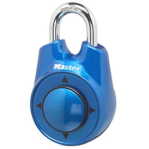 Master Lock 1500iD Set Your Own Directional Combination Padlock, Blue - Image 1