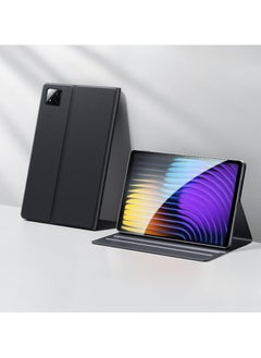 متوافق مع غلاف Xiaomi Pad 7 / Mi Pad 7 Pro بحجم 11.2 بوصة لعام 2024، غلاف كامل من الجلد مع غلاف سيليكون، مزود بميزة الاستيقاظ والنوم التلقائي لجهاز Mi Pad 7/7 Pro.