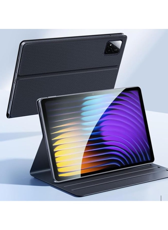 جنرال - متوافق مع غلاف Xiaomi Pad 7 / Mi Pad 7 Pro بحجم 11.2 بوصة لعام 2024، غلاف كامل من الجلد مع غلاف سيليكون، مزود بميزة الاستيقاظ والنوم التلقائي لجهاز Mi Pad 7/7 Pro. - Image 1