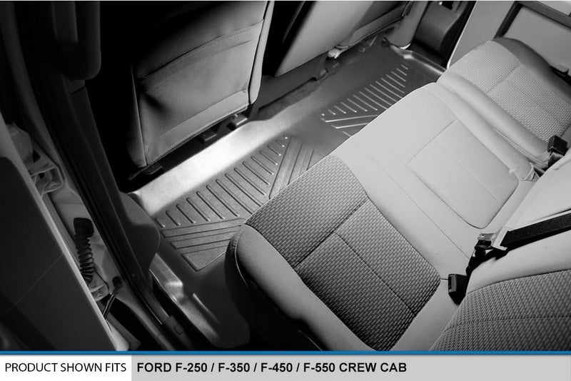 MAX LINER A0116/B0042 Floor Mats for 2012-2016 F-250/F-350/F-450 Super Duty Crew Cab, Black - Image 4