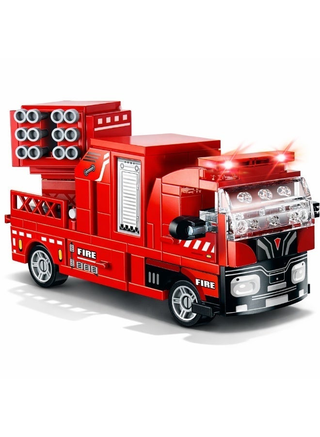 Qman MineCity Fire Truck Building Set – 130 Pieces with Firefighter Mini Figure, Educational Construction Toy for Kids Ages 6+ - Image 3