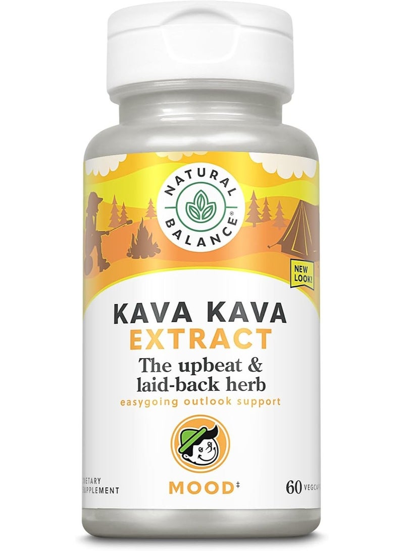 Natural Balance مستخلص جذر الكافا كافا، 60 كبسولة نباتية - Image 1