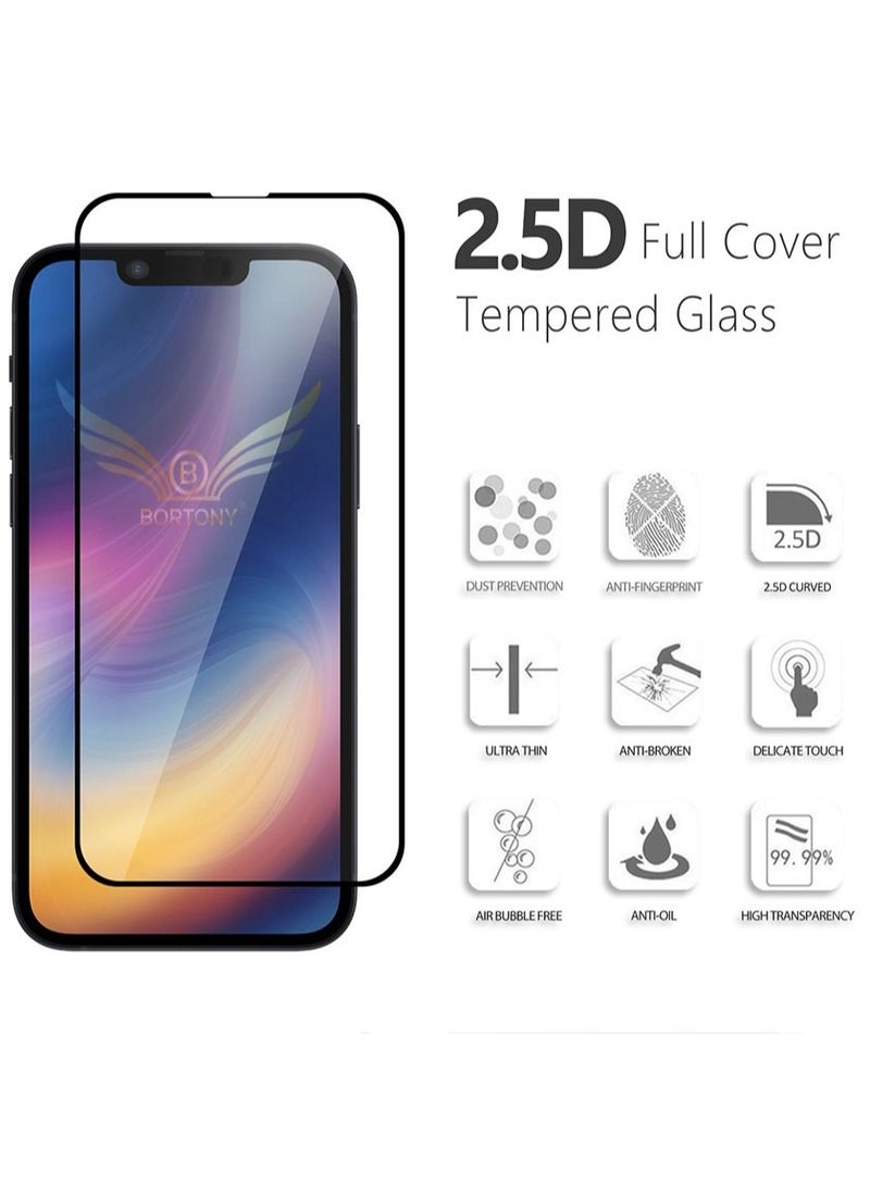 BORTONY Tempered Glass Screen Protector For iPhone 13/13 Pro 6.1 Inch - Image 2