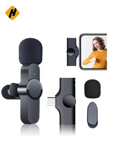 Wireless Plug-and-Play Clip-on Lapel Microphone in Sleek Black for Crystal Clear Sound"