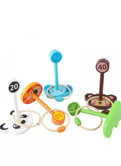 Animal-Themed Ring Toss Game - Fun Activity for Motor Skill Development