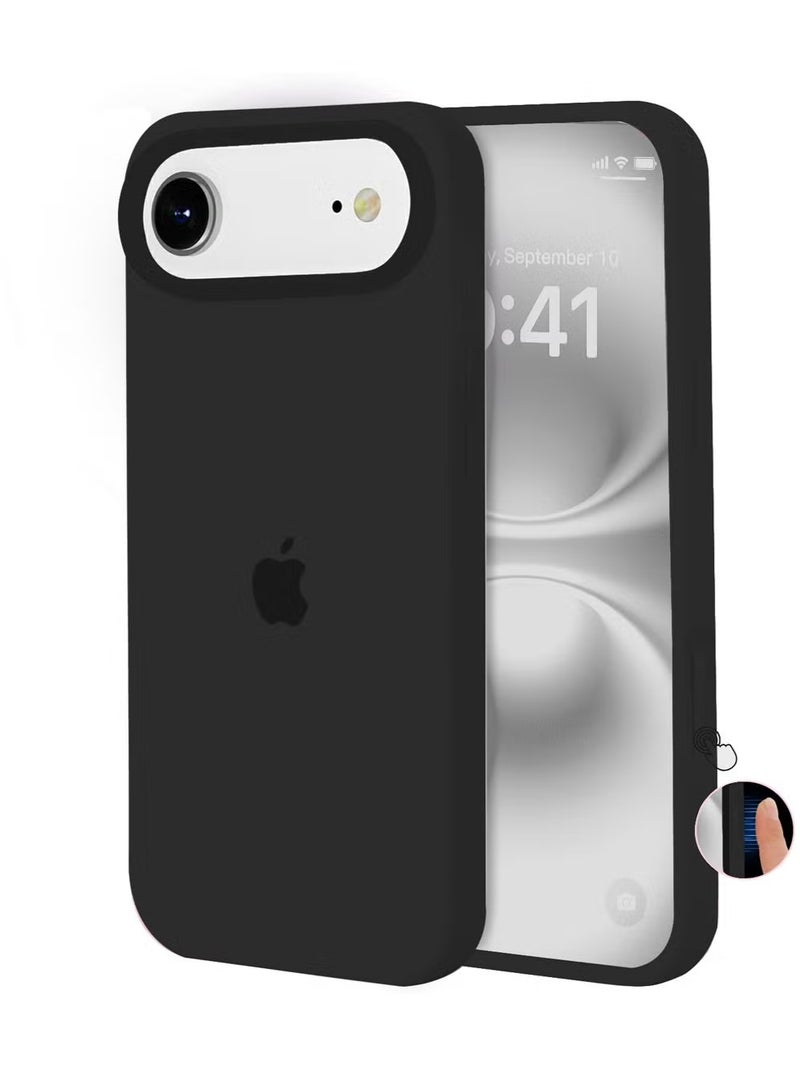 INEIX Apple iPhone  17 Air Premium Case | Premium Silicone Case Cover Designed for Apple iPhone  17 Air | Apple iPhone  17 Air Case Camera and Drop Protection Thin Protective Premium 2.0mm TPU Silicon,Shockproof & Water-Proof Back Cover Case for Apple iPhone  17 Air - Black - Image 1