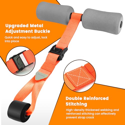 Balency Nordic Hamstring Curl Strap, Balency Nordic Curl Strap for Hamstring Curls, Nordic Curl Attachment, Leg Exercise Assisted Strap for Strength Training, Nordic Curl Strap Home Workout Equipment - Image 3