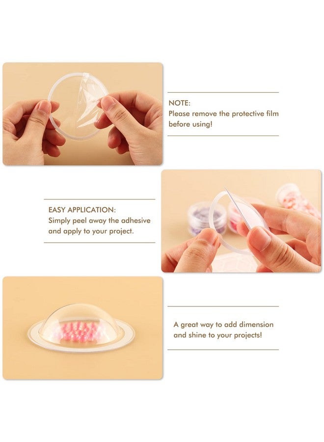 CYFUN DESIGN 30Pcs Circle Dimensional Shaker Domes And 17Pcs/Set Circles Dies For Card Making Diy Scrapbooking 3 Size Plastic Clear Puffy Shaker Covers Shaker Window Blister For Paper Crafting Handmade Crafts - Image 3