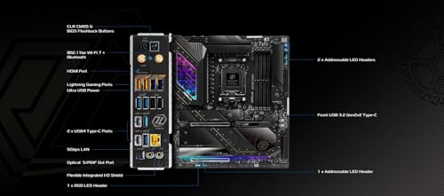 ASRock AMD X870E Taichi Ryzen Socket AM5 X870 Dual Channel DDR5 DIMMs 256 GB 8200 EATX Motherboard M.2 LED WiFi 7 - Image 5