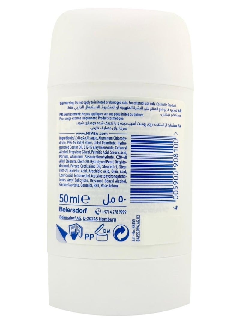 نيفيا مزيل عرق نيفيا ستيك للنساء بيرل آند بيوتي 50 مل - Image 2