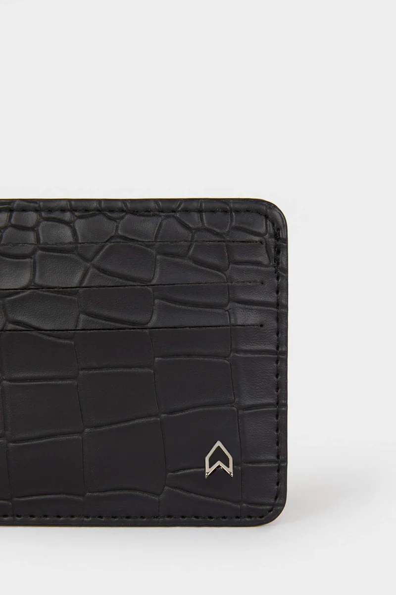 ديفاكتو Man Faux Leather Business Card Wallet